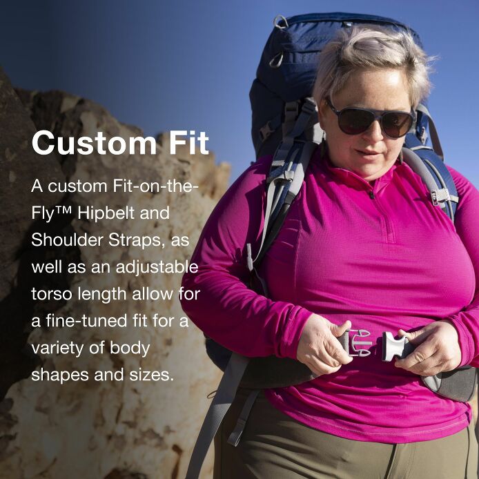 Ariel 65 Extended Fit - Plus-Sized Women's Backpacking Pack